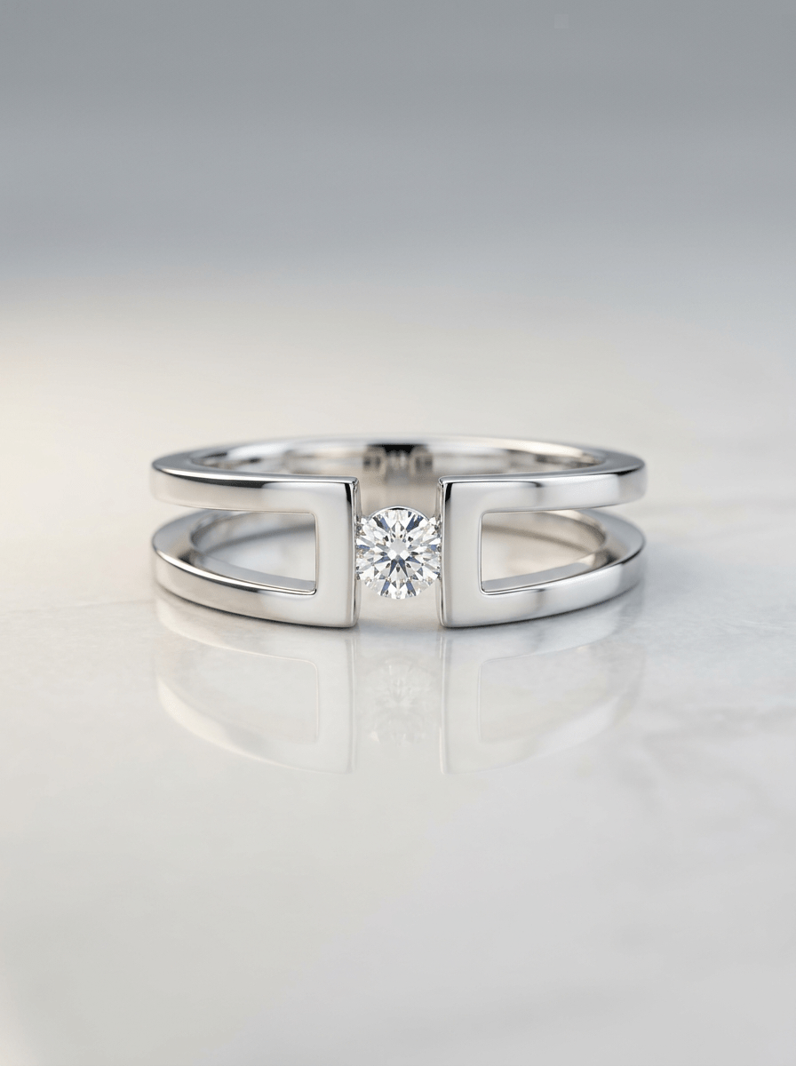 T 14 ANILLO SOLITARIO DIAMANTE  3.8GR