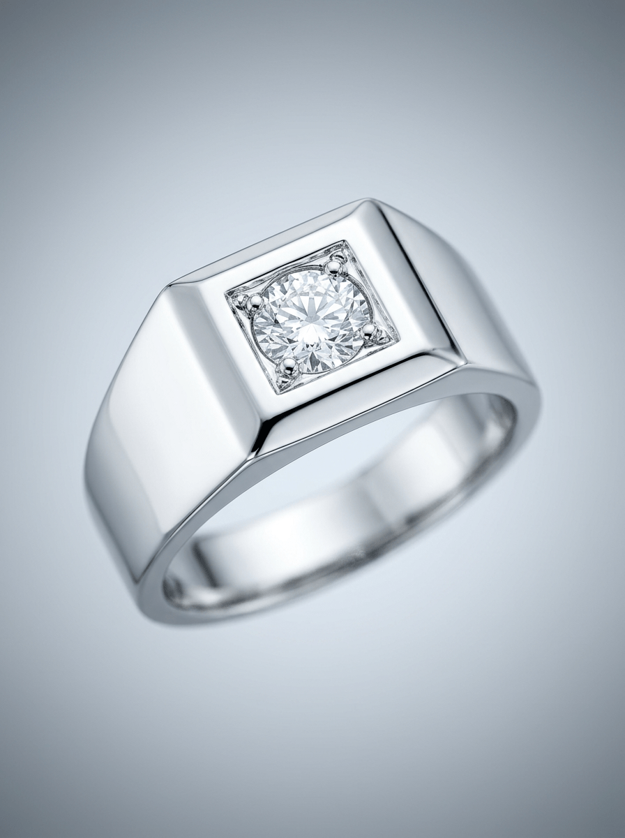 ANILLO CON DIAMANTE 7.5 GR-