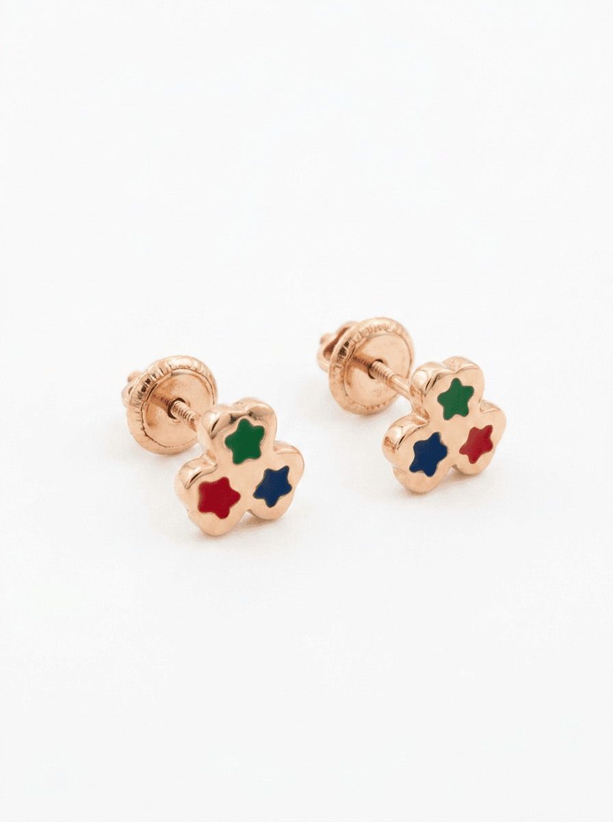 PENDIENTES ESMALTADOS 0.4 GR
